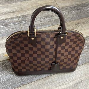 Louis Vuitton Damier Ebene Alma PM handbag